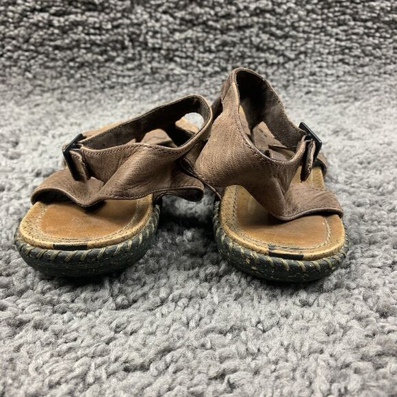 Merrrell Women Leather Sandals Gladiator Boho Brown Sz 6 - Picture 3 of 8